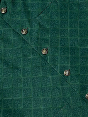 Premium Green Leaf Waistcoat কোড - 342 - Shahriar Premium