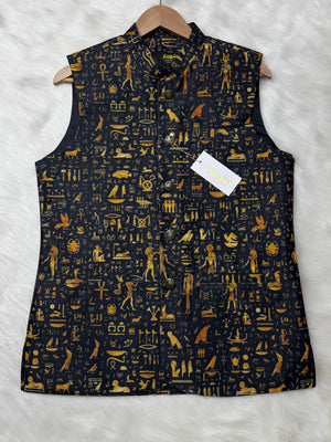 Egypt Calligraphy Waistcoat কোড - 330 - Shahriar Premium