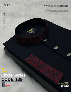 Circel Embroidery Black কোড - 139 - Shahriar Premium