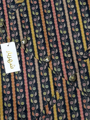 Rainbow Flower Black Waistcoat কোড - 322 - Shahriar Premium