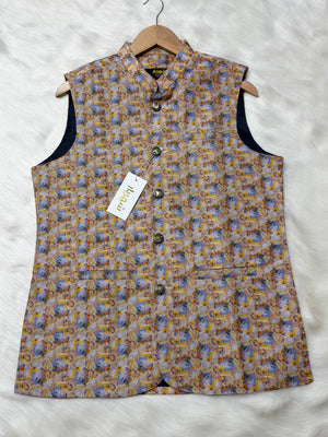 Premium Coral Waistcoat কোড - 343 - Shahriar Premium