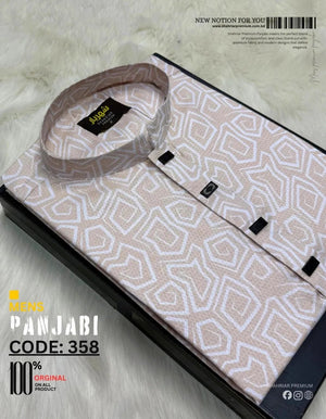 Digital Nozzle Soft Orange Panjabi কোড - 358 - Shahriar Premium