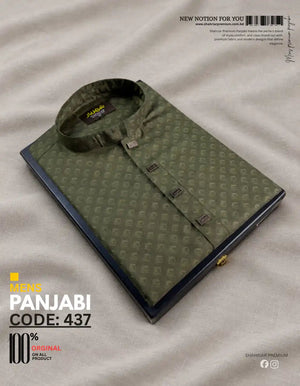 Squar Digital Olive Panjabi কোড-437 - Shahriar Premium