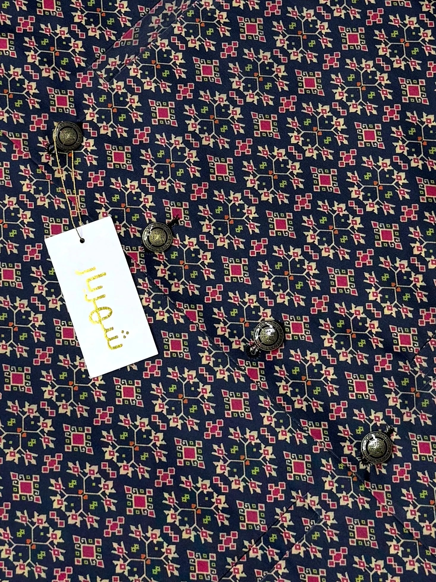 Black & Red Pattern Waistcoat কোড - 335 - Shahriar Premium