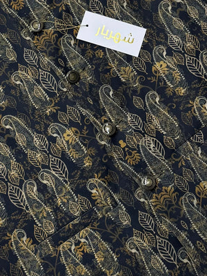 Premium Lotus Black Waistcoat কোড - 311 - Shahriar Premium