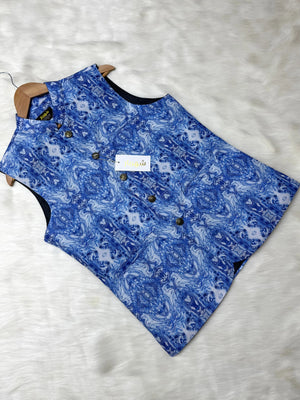 Premium Sea wave Waistcoat কোড - 325 - Shahriar Premium