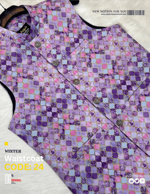 Premium Zaba Perpel Waistcoat কোড - 24 - Shahriar Premium