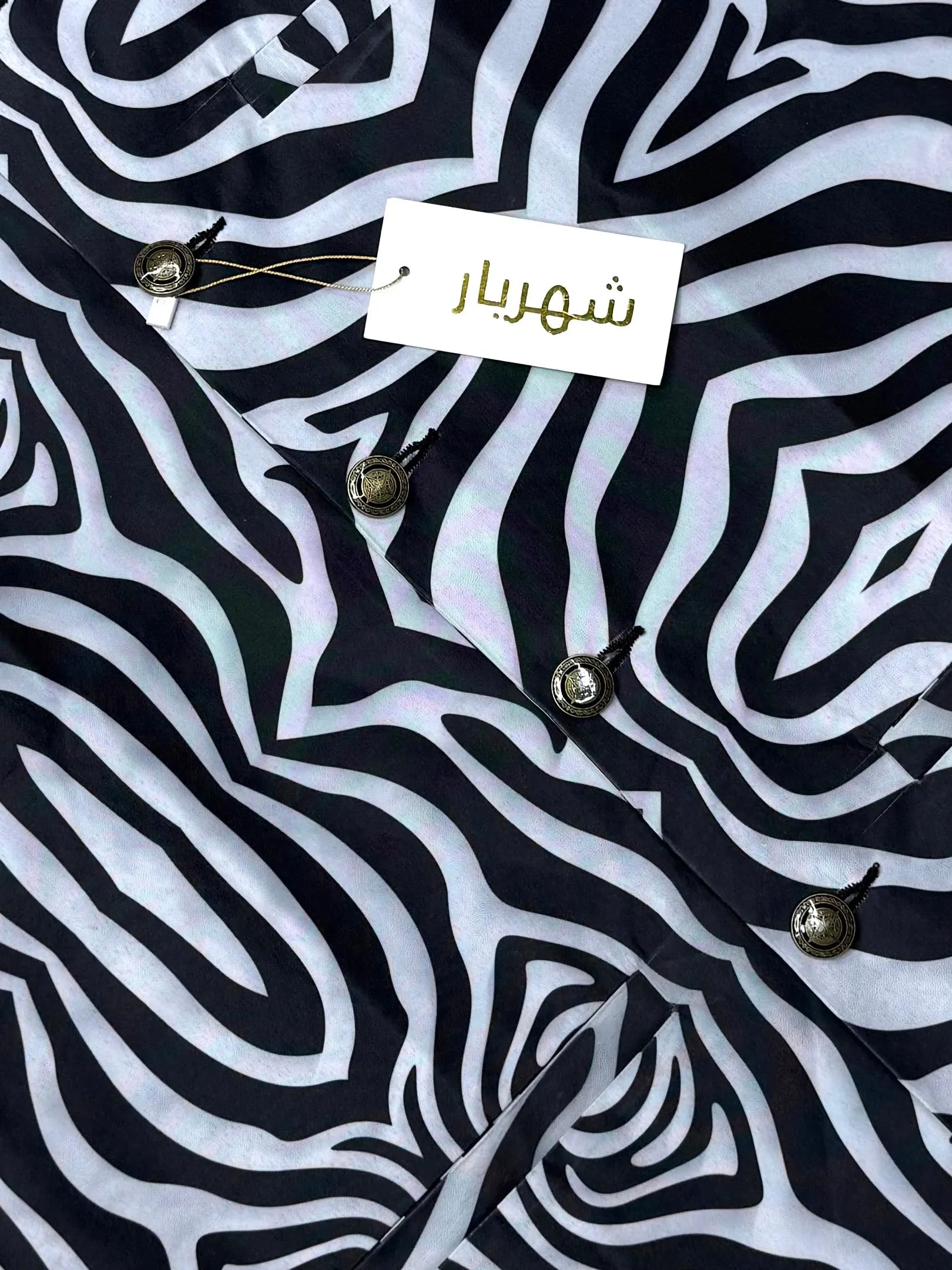 Premium Zebra Print Waistcoat āĻā§āĻĄ - 334 - Shahriar Premium
