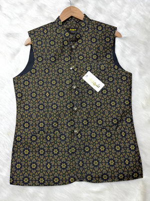 Premium Black Spider Waistcoat কোড - 331 - Shahriar Premium