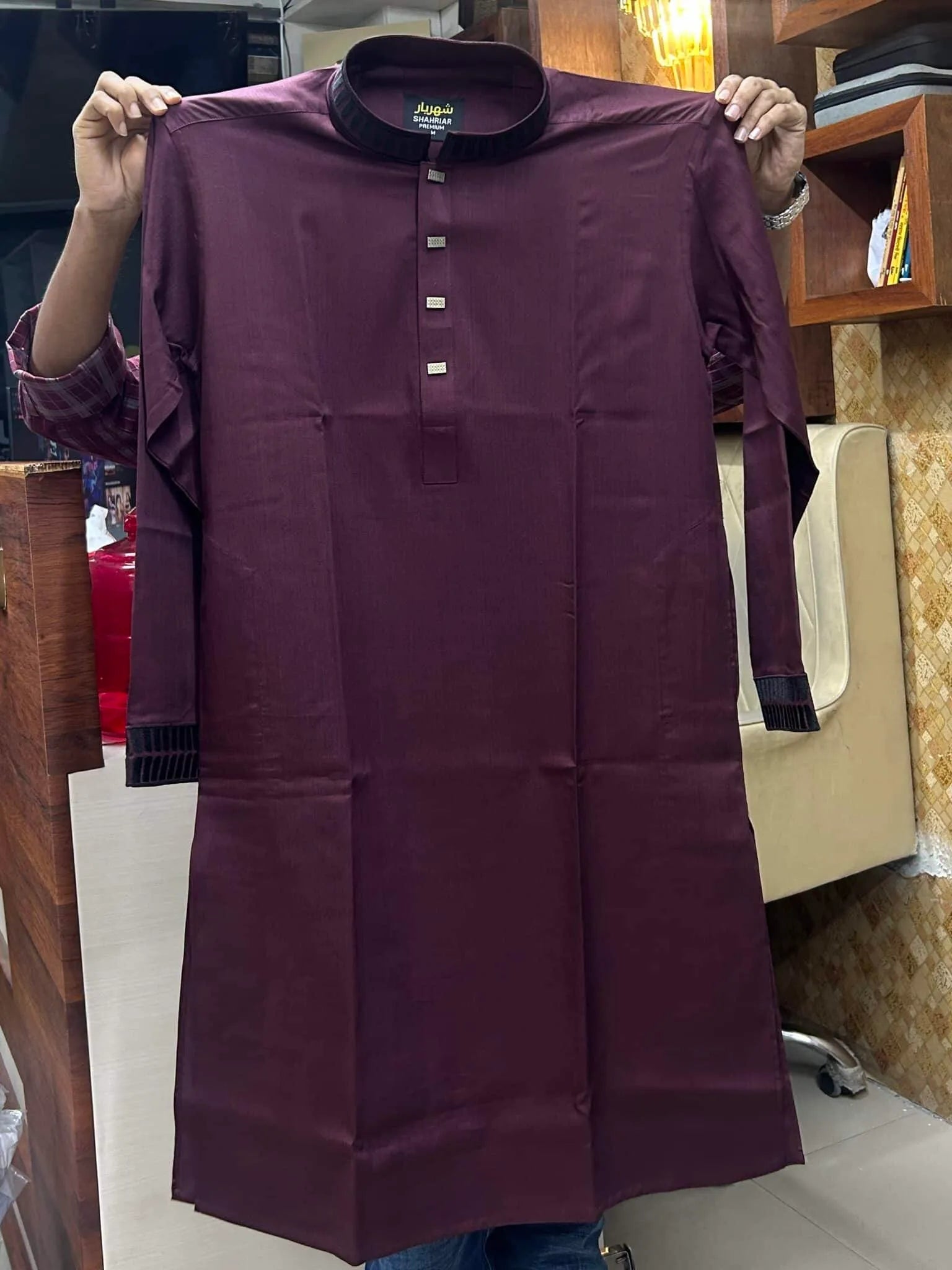 Piller Embrodery Burgendy āĻā§āĻĄ - 264 - Shahriar Premium