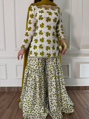 Olive Bloom 3 Piece Set - Shahriar Premium