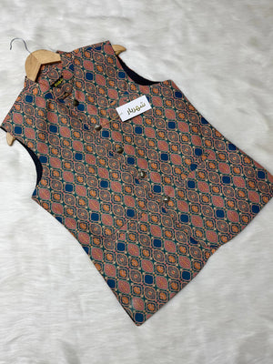 Premium Inscription Waistcoat কোড - 318 - Shahriar Premium