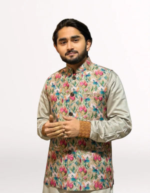 Premium 3D flower Waistcoat কোড - 313 - Shahriar Premium