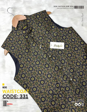 Premium Black Spider Waistcoat কোড - 331 - Shahriar Premium