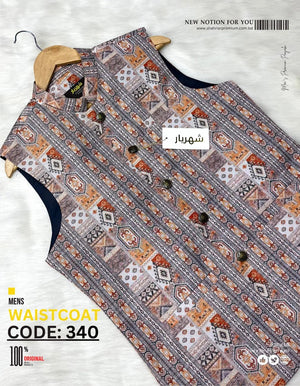 Ashe & Wood Carving Waistcoat কোড - 340 - Shahriar Premium