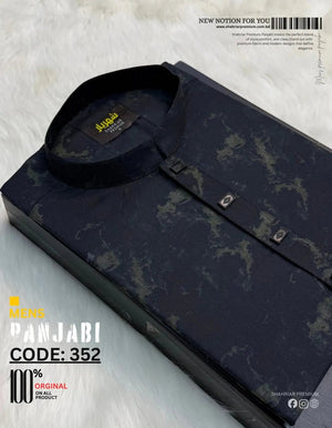 Black Shadow Olive Panjabi কোড - 352 - Shahriar Premium