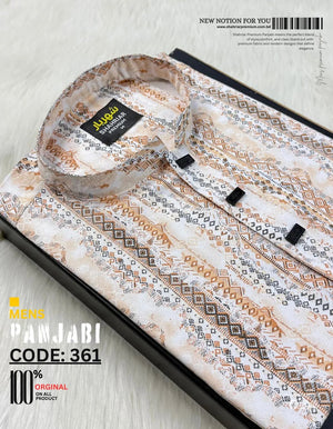 Seaweed Digital Orange Panjabi কোড - 361 - Shahriar Premium