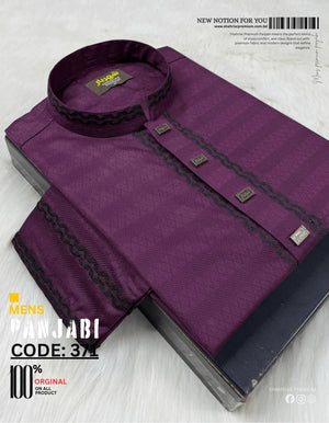 Imperial Plum Panjabi কোড - 371 - Shahriar Premium
