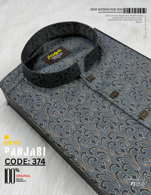 Orchid Signature Cgreen Colour Panjabi কোড - 374 - Shahriar Premium