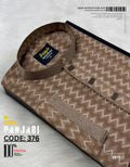 Thunder Wood Contrast Panjabi কোড-376