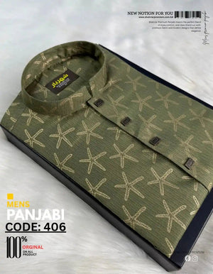Sea Star Olive Panjabi কোড - 406 - Shahriar Premium