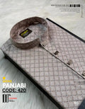 Arabic Star Off White Panjabi কোড-420