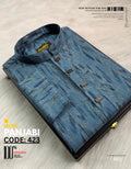 Golden Stroke Royal Blue Panjabi কোড-423