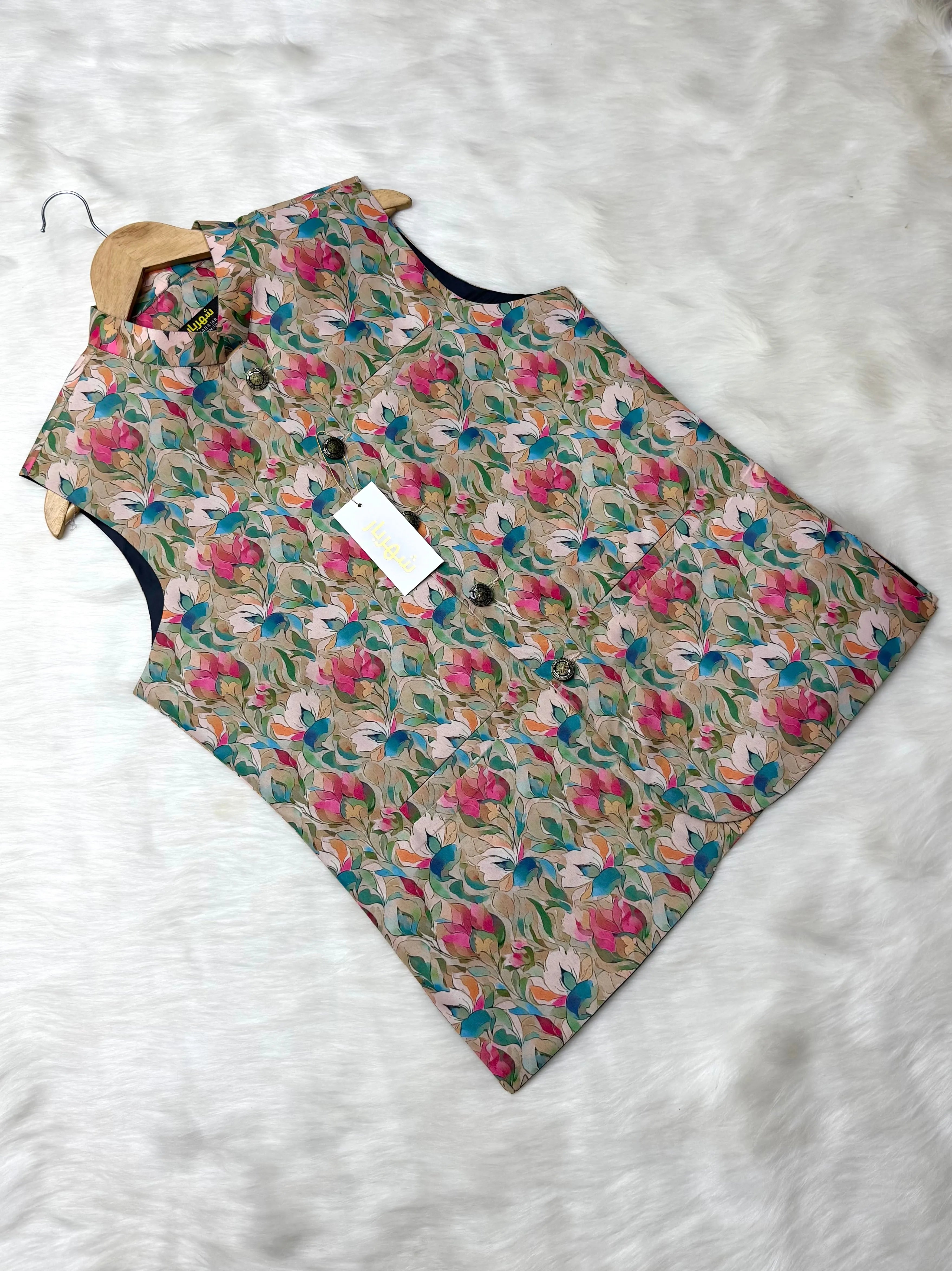 Premium 3D flower Waistcoat কোড - 313 - Shahriar Premium