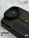 Premium Olive Embroidery কোড-44