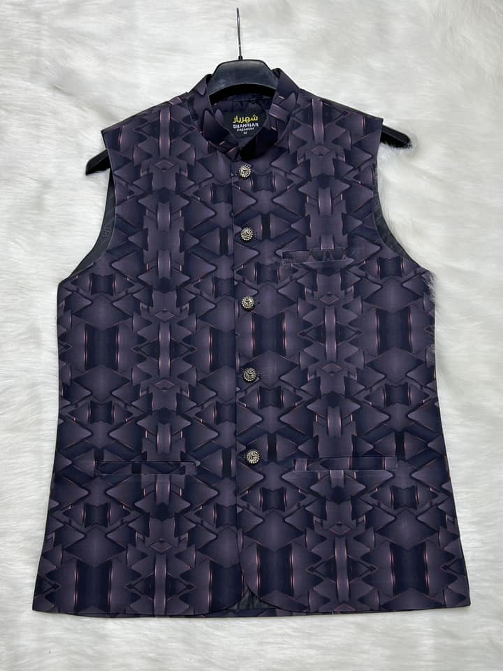 Optimus Black Waistcoat কোড-350