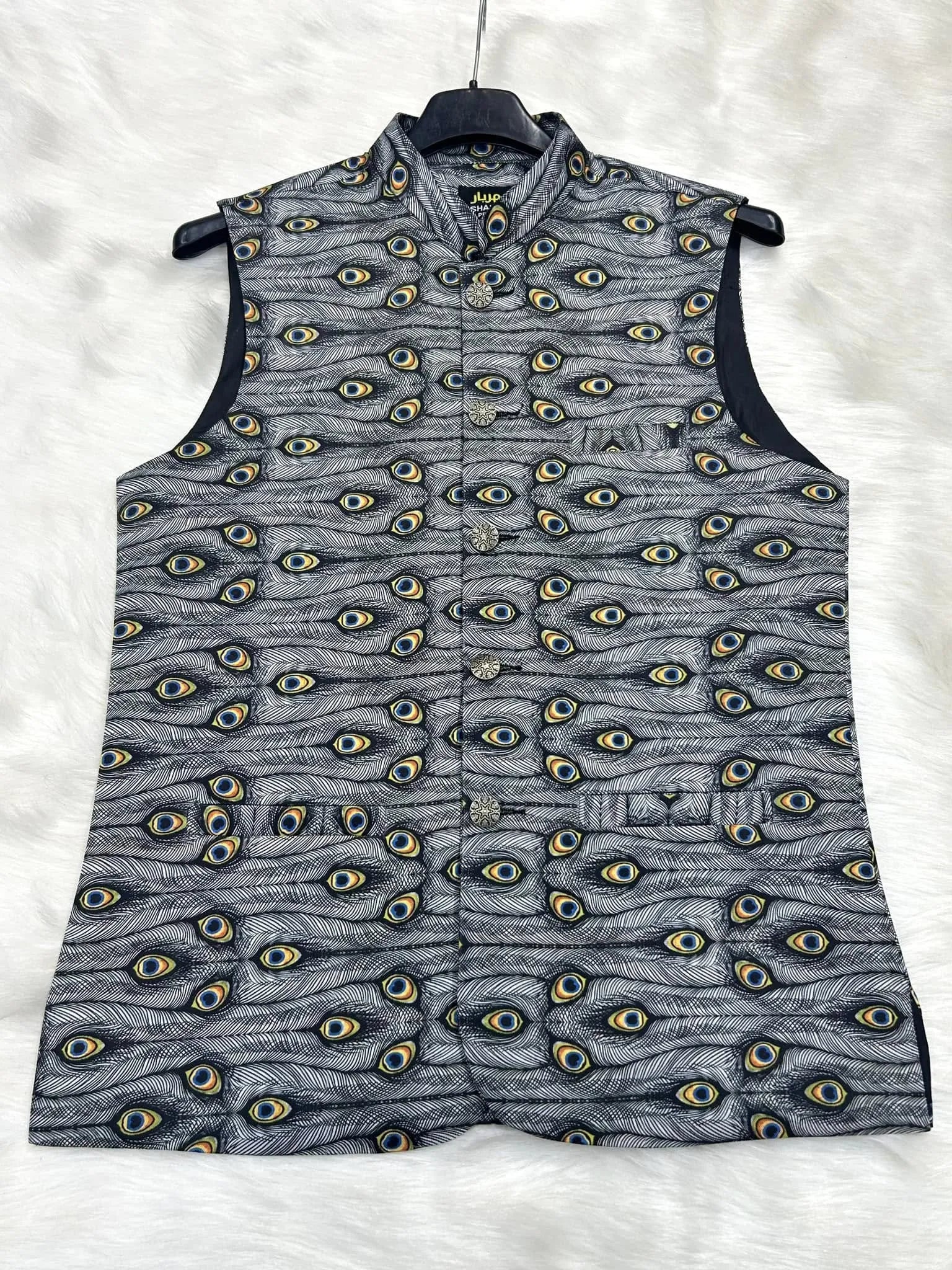 Premium Peacock Waistcoat কোড - 16 - Shahriar Premium