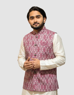 Premium Trainggle Pink Waistcoat কোড - 345 - Shahriar Premium