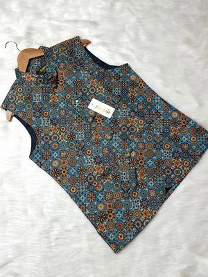 Premium Star Blue Waistcoat কোড - 316 - Shahriar Premium