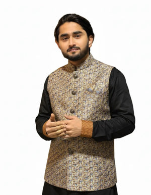 Premium Coral Waistcoat কোড - 343 - Shahriar Premium