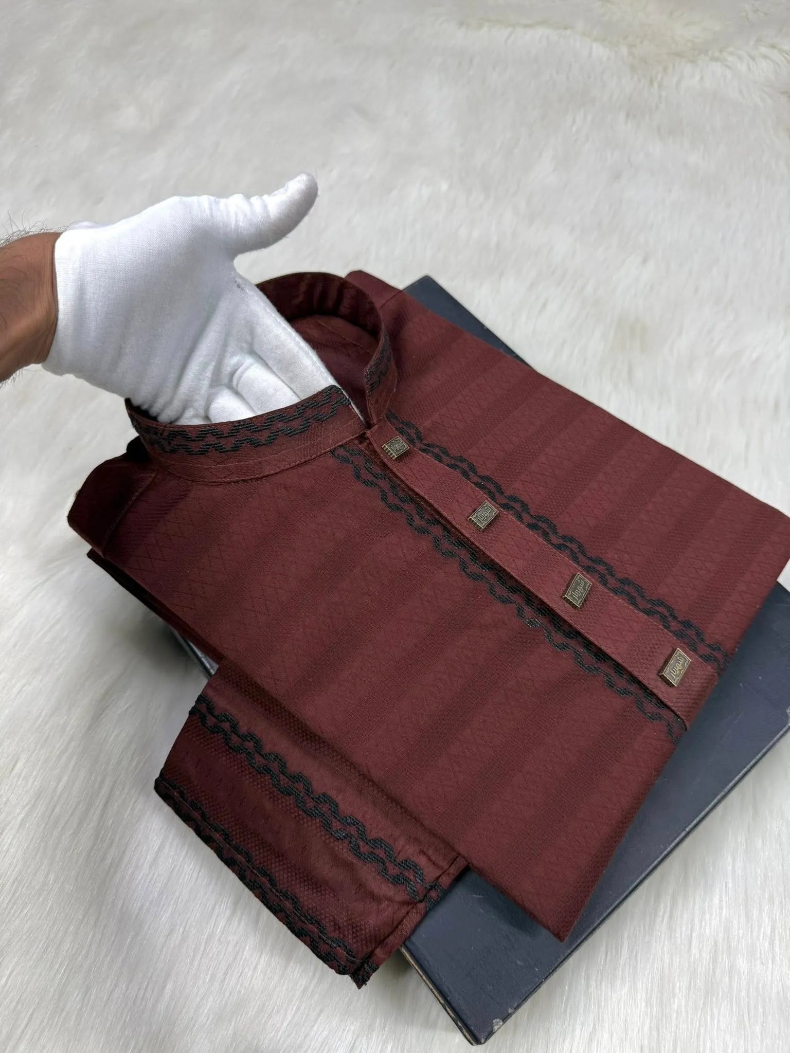 Imperial Wine Maroon Panjabi কোড - 372 - Shahriar Premium