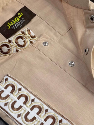 Desert Beige Royal Edition Panjabi কোড - 387 - Shahriar Premium