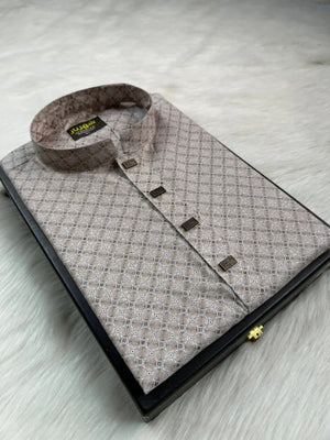 Arabic Star Off White Panjabi কোড - 420 - Shahriar Premium