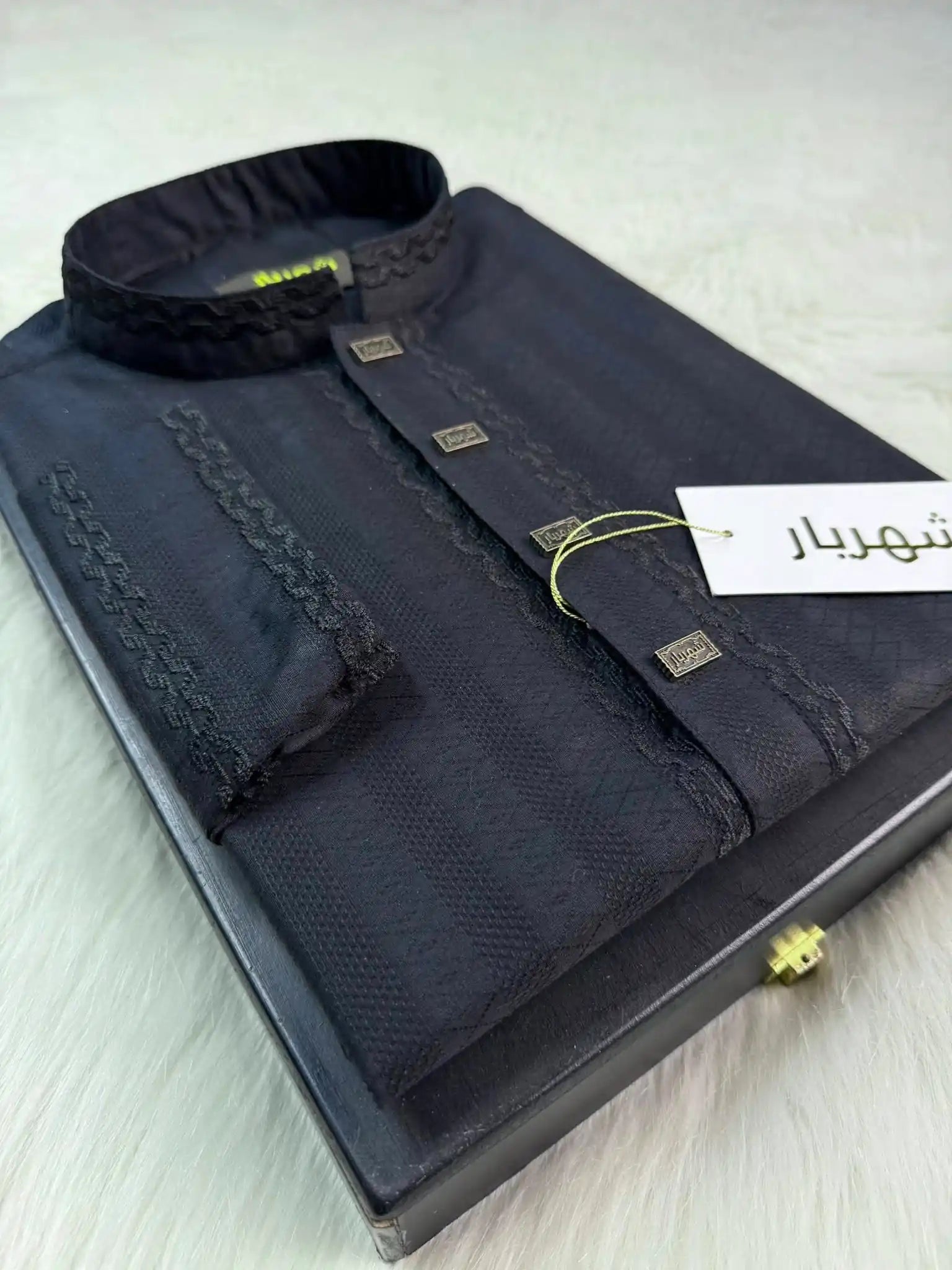 Imperial Premium Black Panjabi কোড - 435 - Shahriar Premium