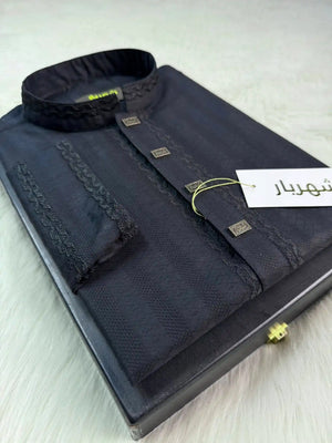 Imperial Premium Black Panjabi কোড - 435 - Shahriar Premium