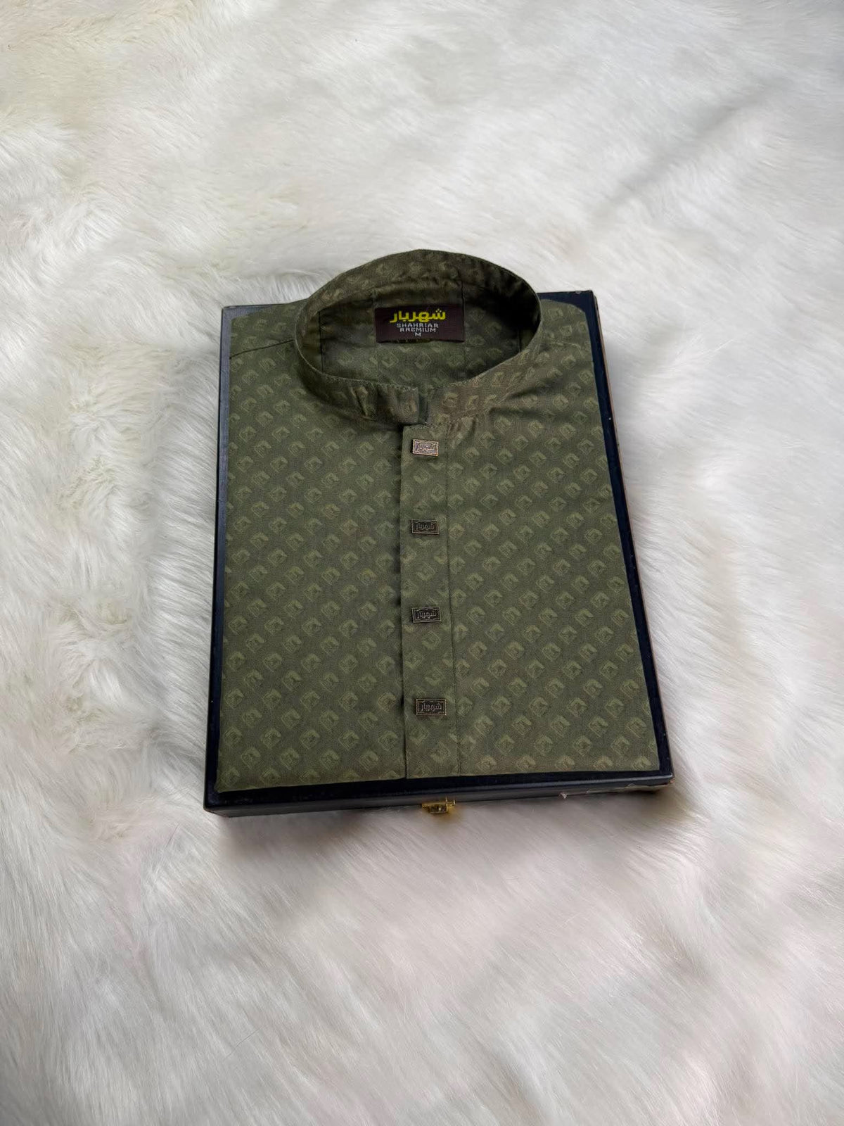 Squar Digital Olive Panjabi কোড-437 - Shahriar Premium