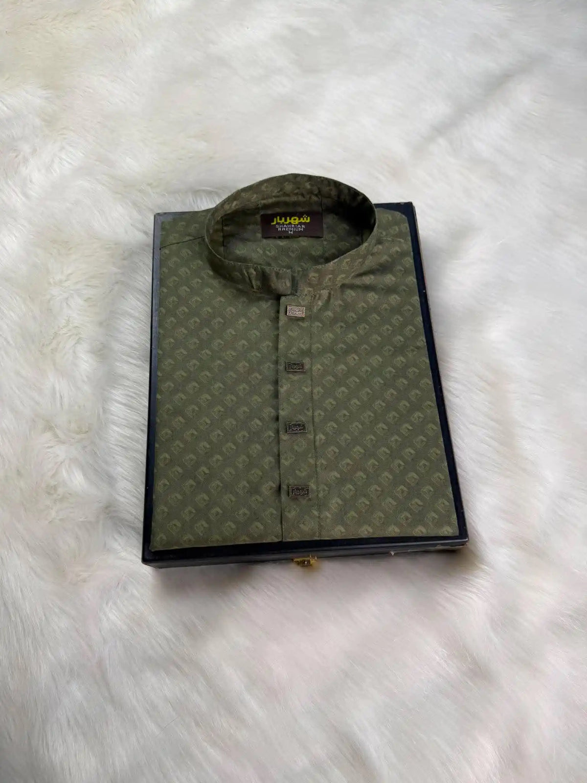 Squar Digital Olive Panjabi কোড-437 - Shahriar Premium
