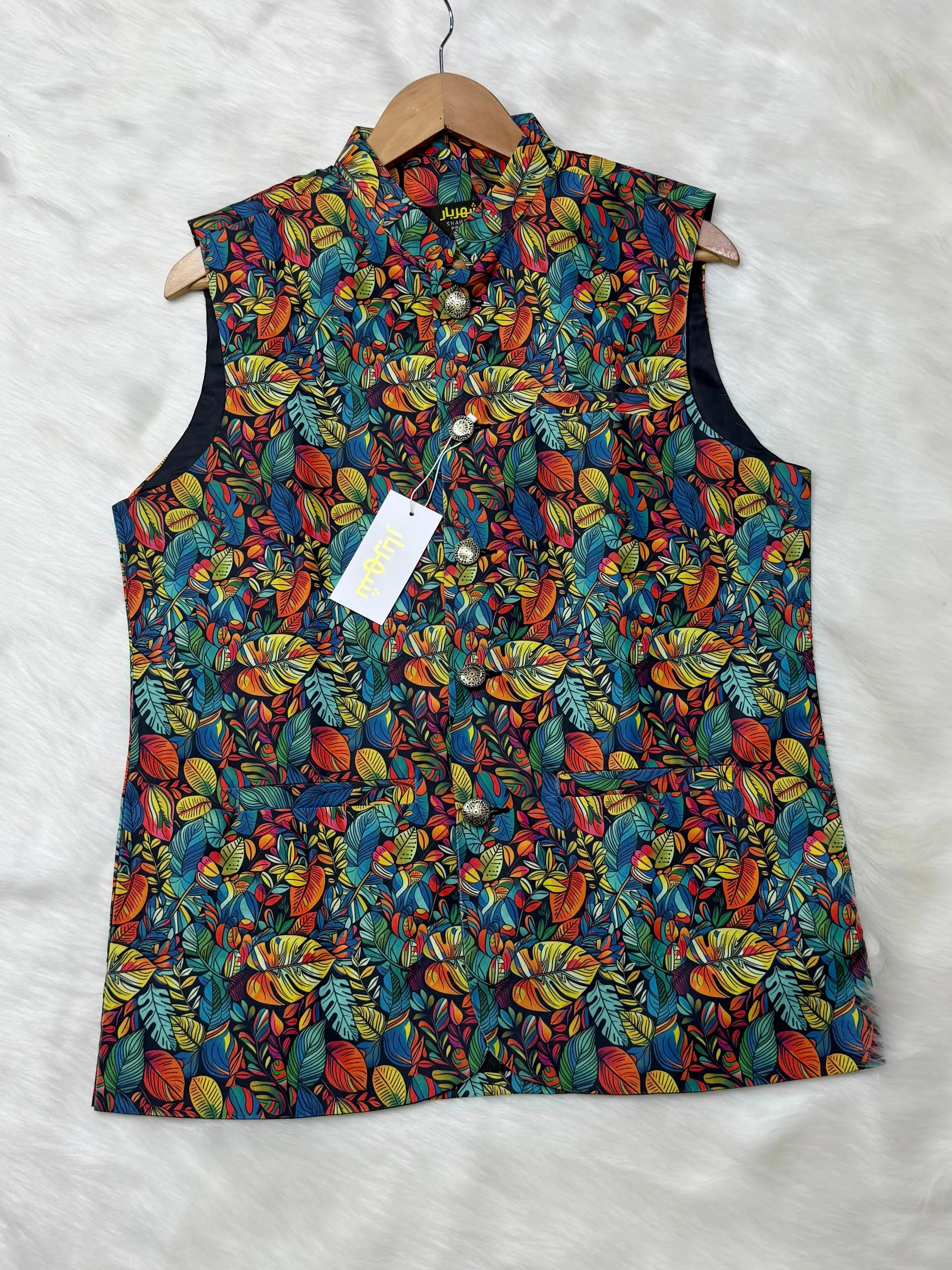 Premium 3D leaf Waistcoat কোড - 346 - Shahriar Premium