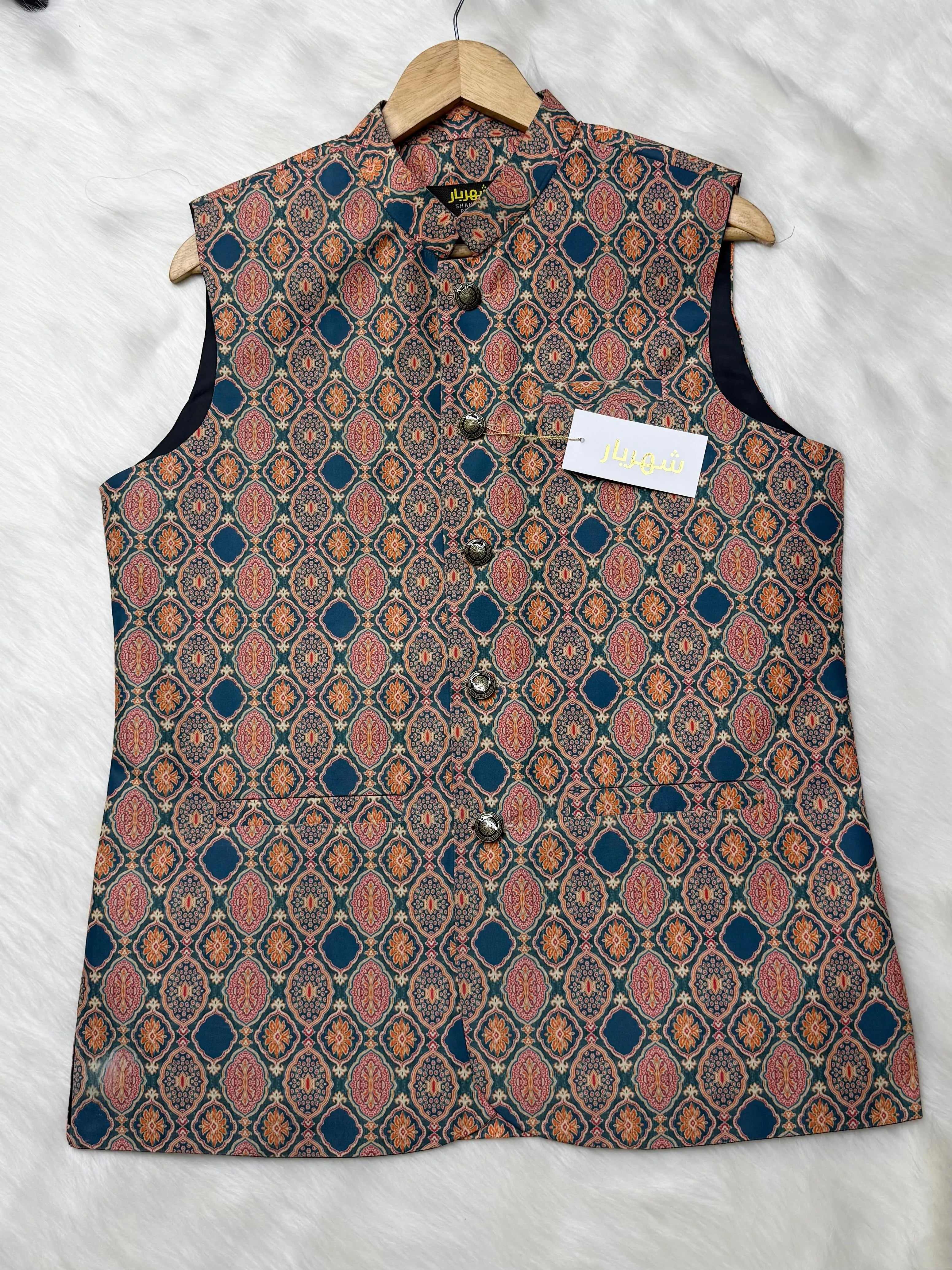 Premium Inscription Waistcoat কোড - 318 - Shahriar Premium