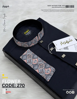 Flower Contrast black কোড - 270 - Shahriar Premium