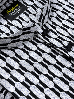 Chain Cotton Black Panjabi কোড - 366 - Shahriar Premium