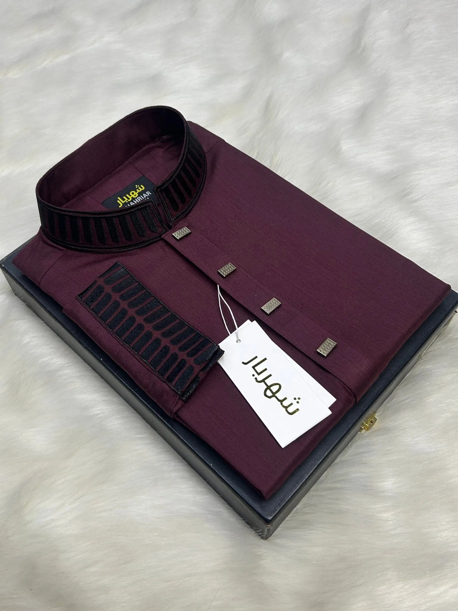 Piller Embrodery Burgendy কোড - 264 - Shahriar Premium