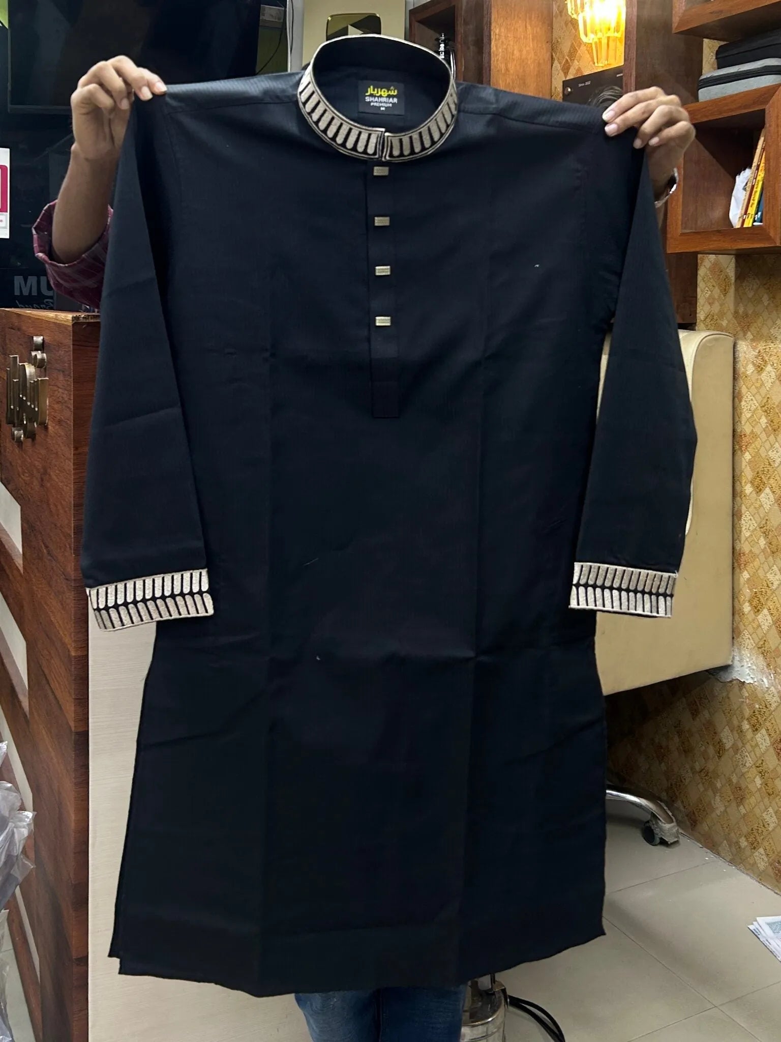 Piller Embrodery Black কোড - 263 - Shahriar Premium