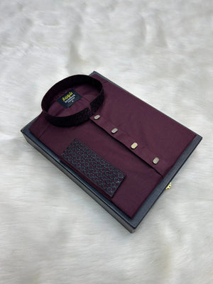 Premium Burgundy Embroidery কোড - 118 - Shahriar Premium