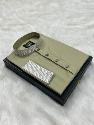 Baby Cream Embroidery কোড - 161 - Shahriar Premium