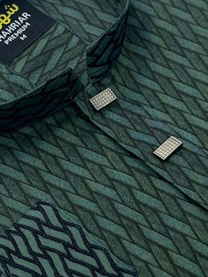 Mat Embroidary Green কোড - 163 - Shahriar Premium